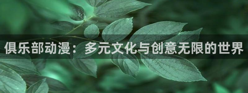 柯南风车动漫：俱乐部动漫：多元文化与创意无限的世界